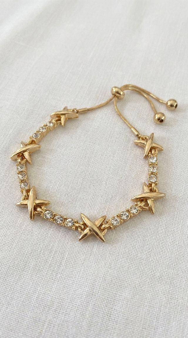 Envy Gold & Crystal Bracelet