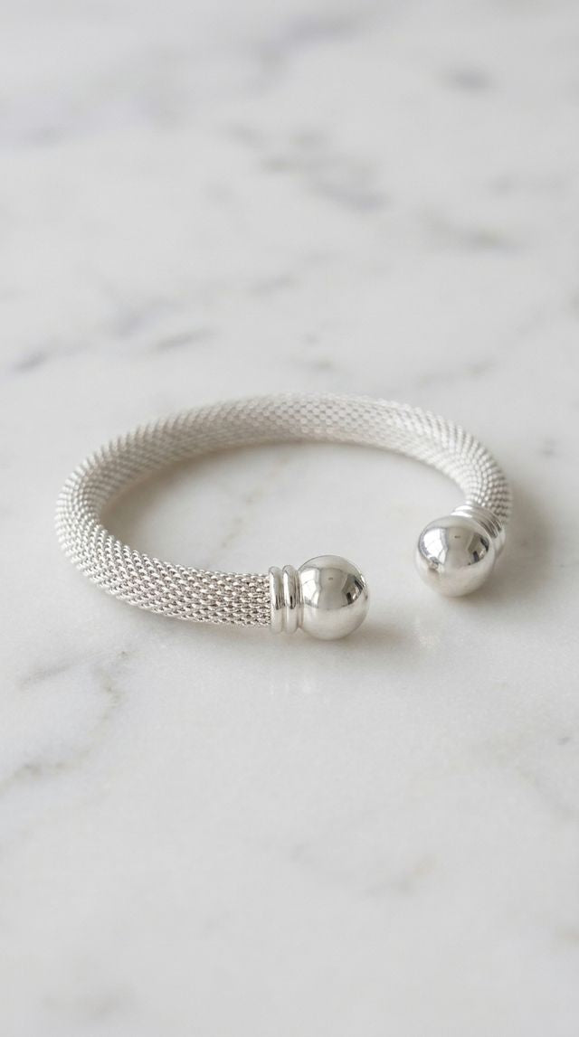 Envy Torque Bangle Silver