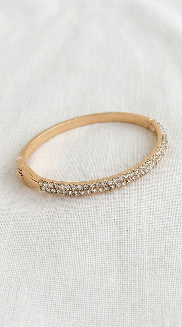 Envy Crystal Set Gold Bangle