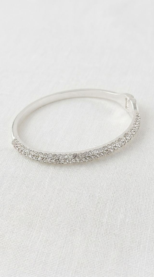 Envy Crystal Set Silver Bangle