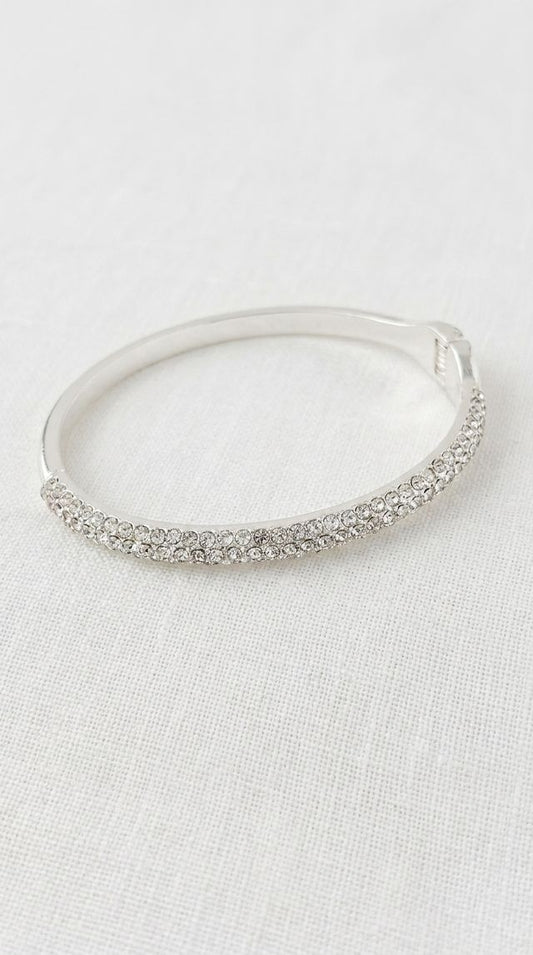 Envy Crystal Set Silver Bangle