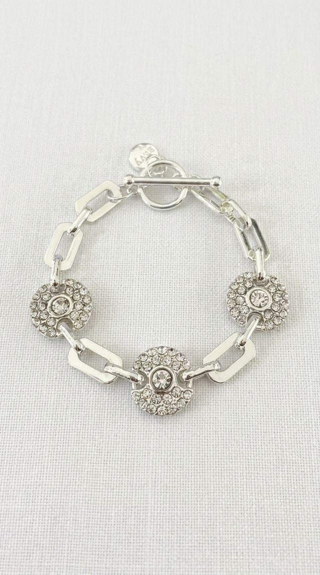 Envy Silver T-Bar Bracelet