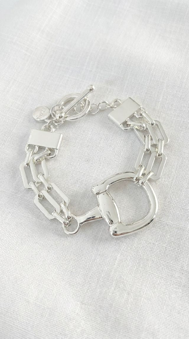 Envy Silver T-Bar Bracelet