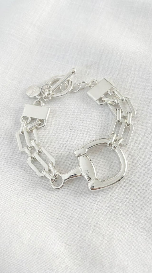 Envy Silver T-Bar Bracelet