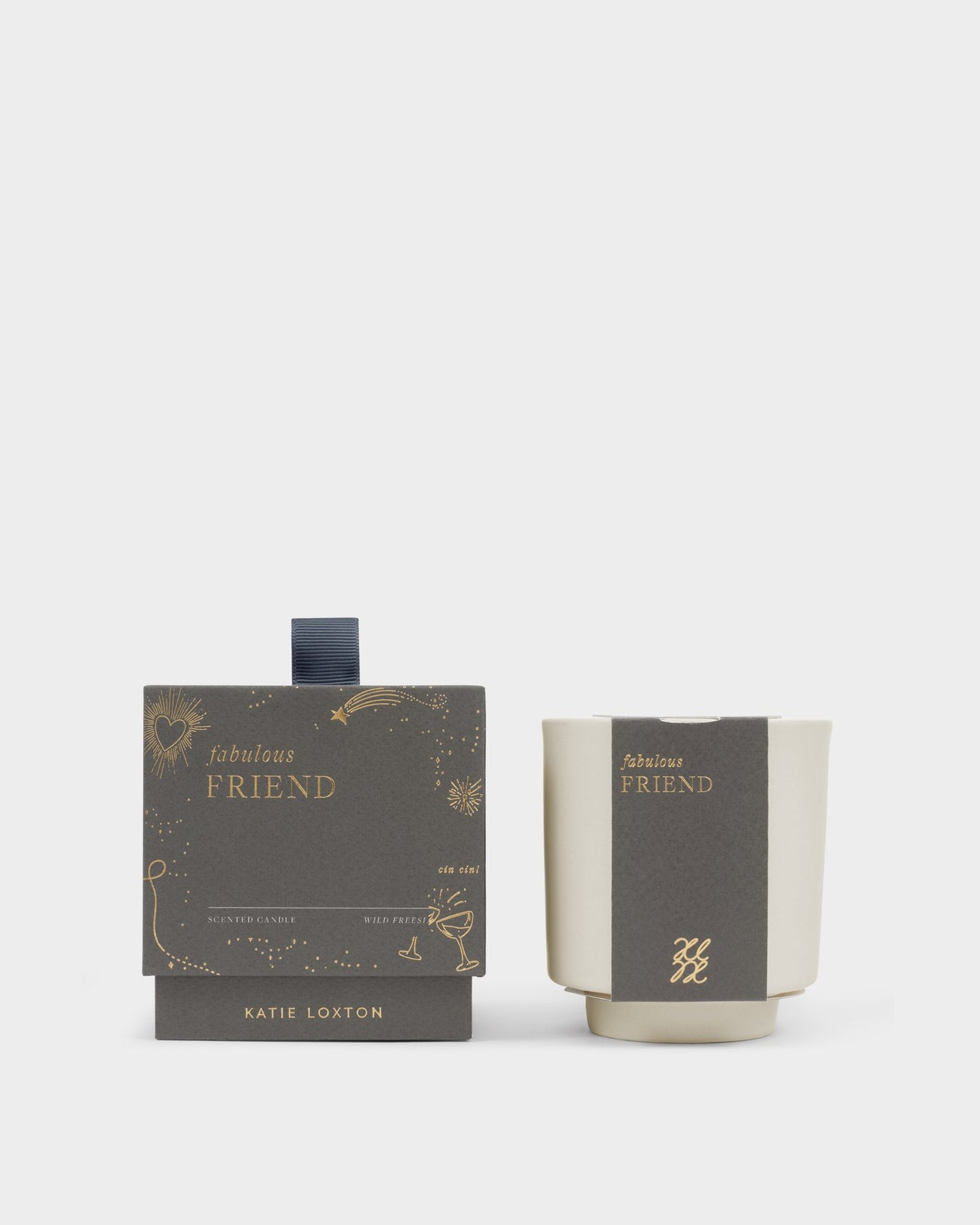 Katie Loxton Ceramic Sentiment Candle 'Fabulous Friend’ Fig & Freesia