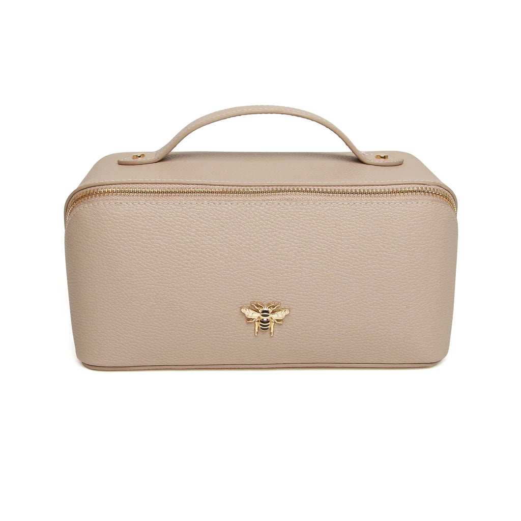 Luxury Beauty Train Case Stone