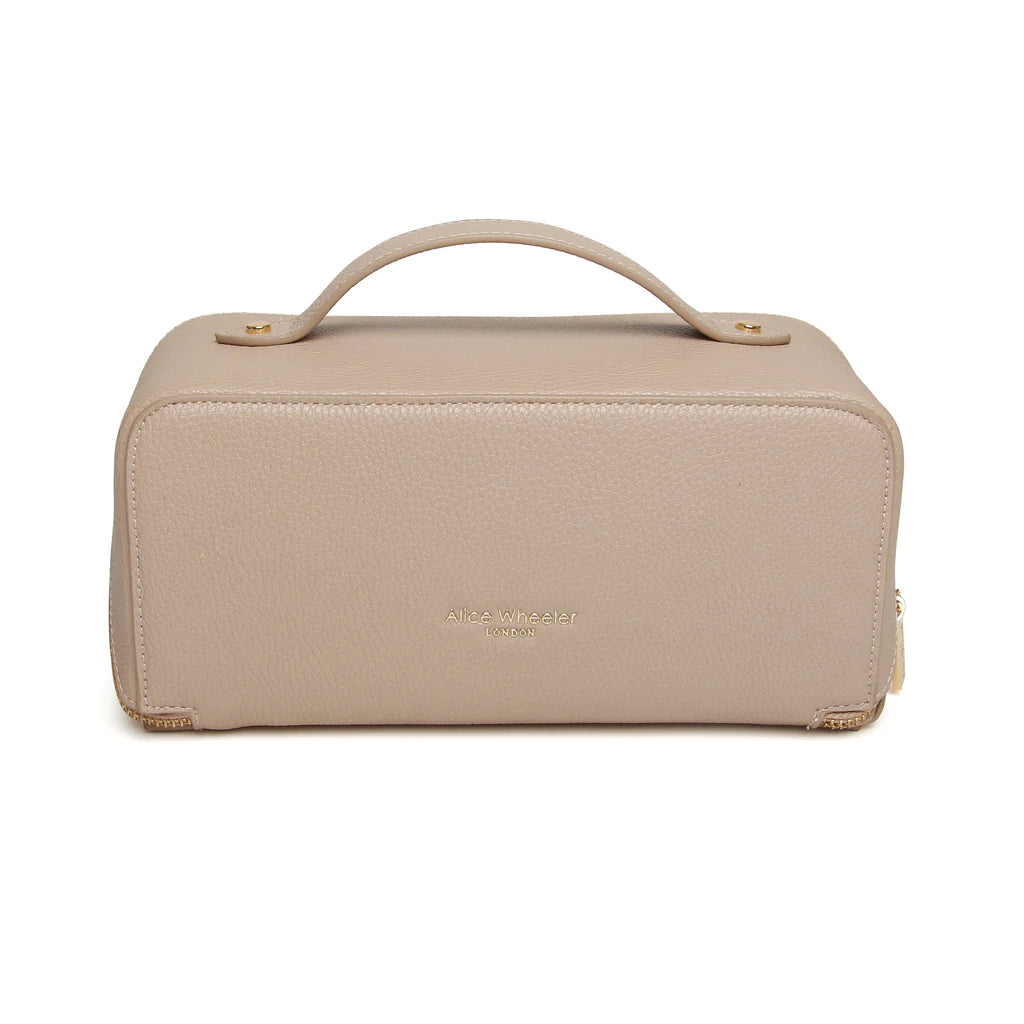 Luxury Beauty Train Case Stone