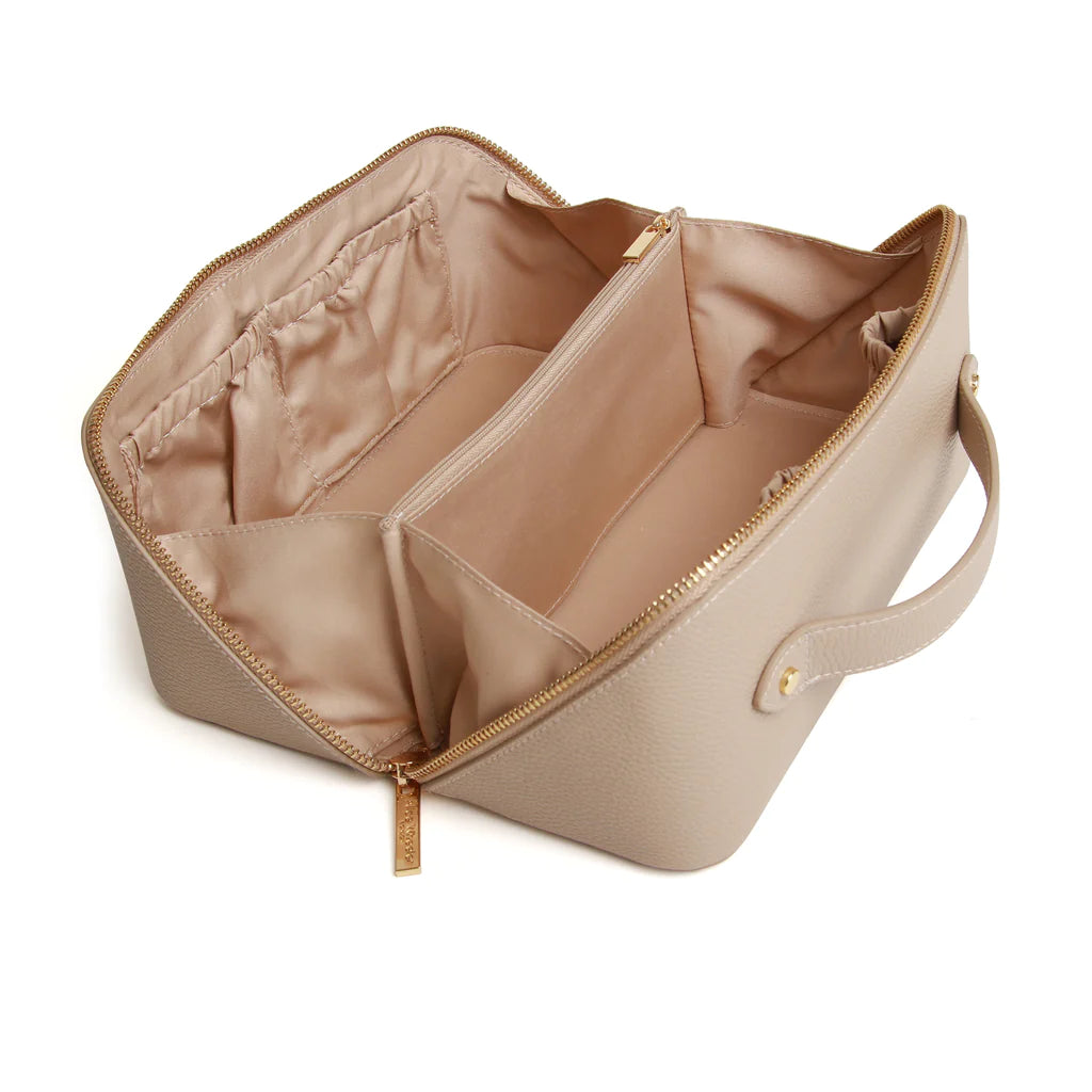 Luxury Beauty Train Case Stone