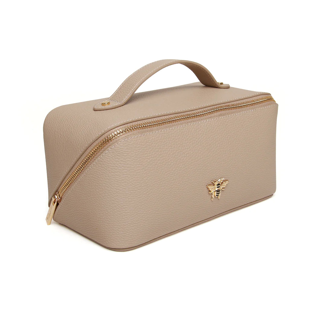 Luxury Beauty Train Case Stone