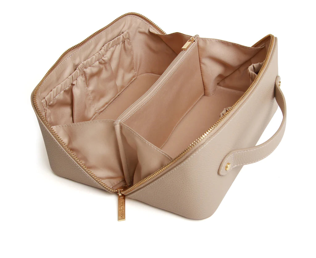 Luxury Mini Beauty Train Case Stone