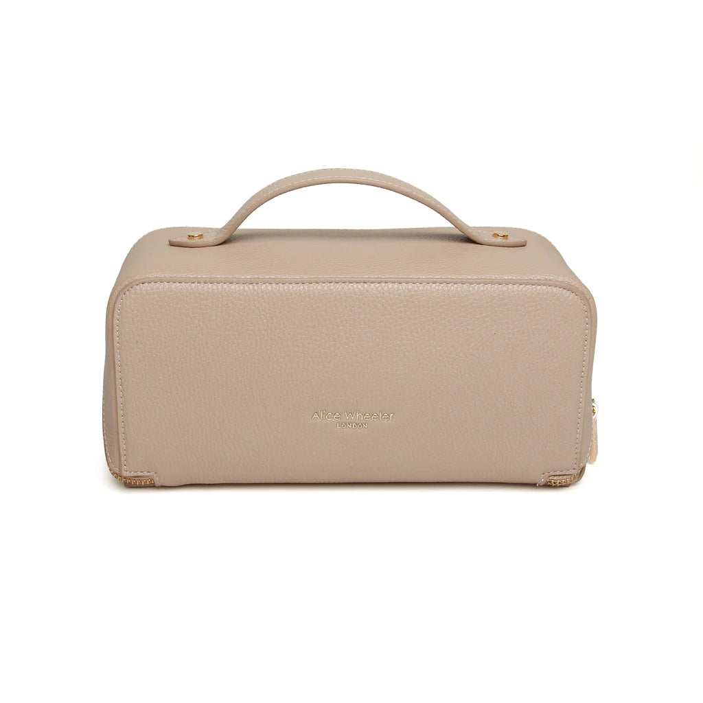 Luxury Mini Beauty Train Case Stone