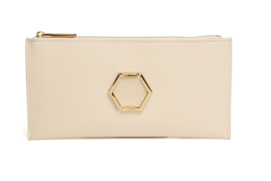 Brunel Honeycomb Purse Cream