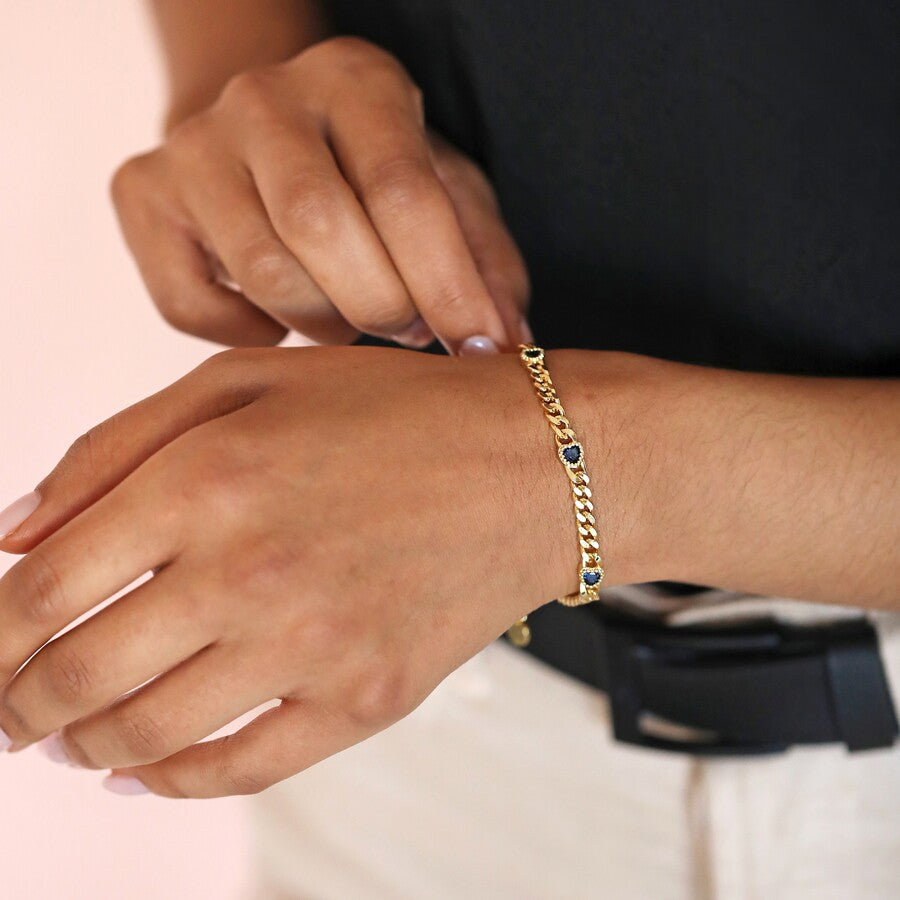Stone shop chain bracelet