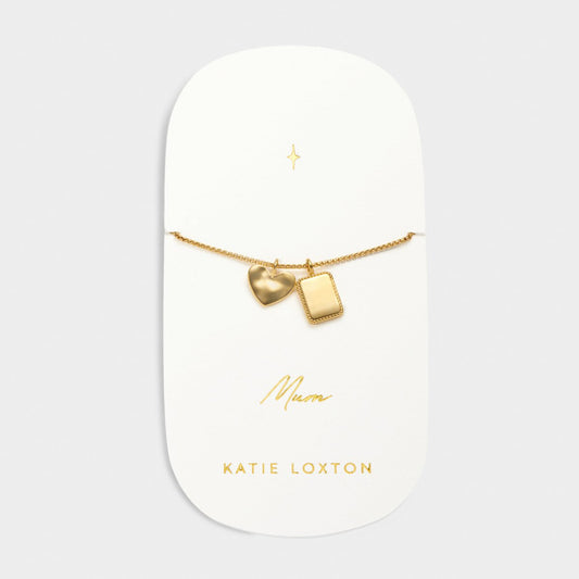 Katie Loxton ‘Mum’ Waterproof Gold Charm Bracelet
