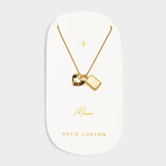 Katie Loxton ‘Mum’ Waterproof Gold Charm Necklace