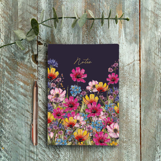 A5 Chunky Notebook Regency Gardens Wildflower Blooms