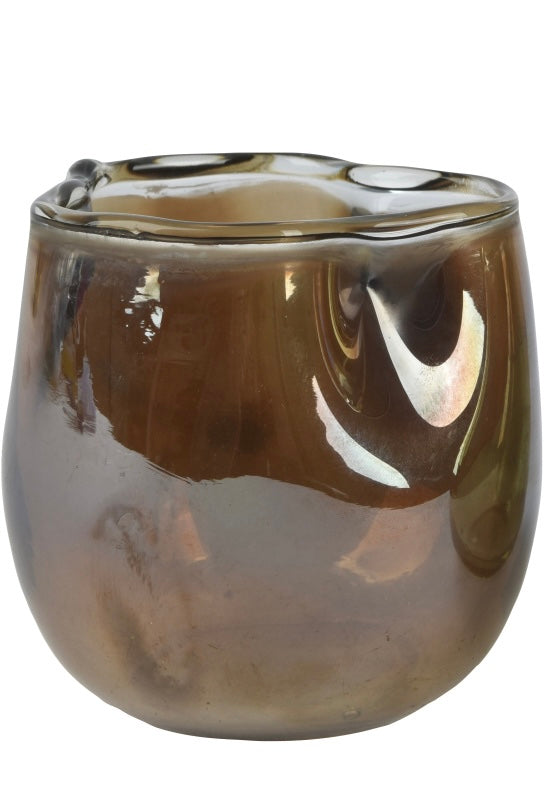 Rustic Glass Tea Light Holder