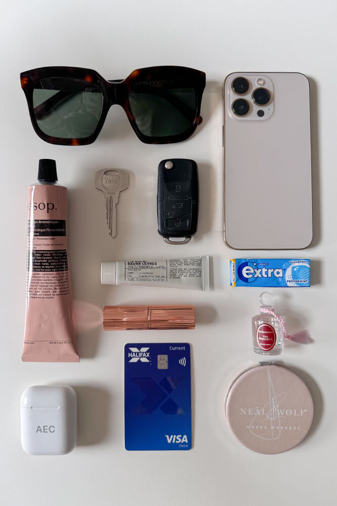 Luella Grey Venetia Black Saddle Crossbody Bag