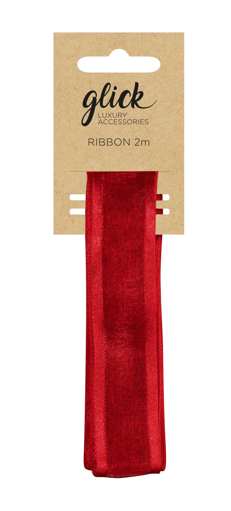Red Metallic Ribbon 2M