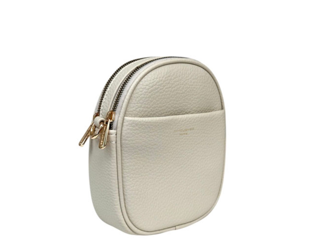 David Jones Crossbody Double Zip Handbag Ivory