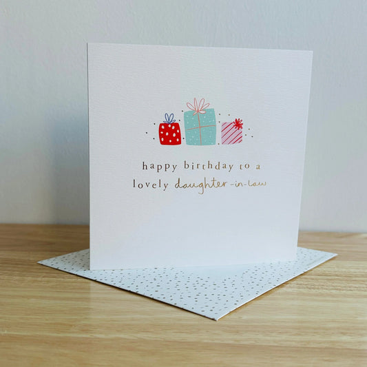 Happy Birthday Daughter in Law Greetings Card