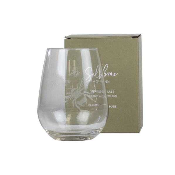 Bee Stemless Glass