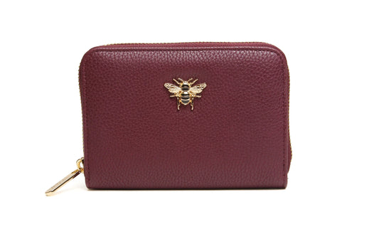 Alice Wheeler Bromley Bee Purse Berry