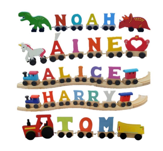 Coloured Wooden Alphabet Letters Various Designs