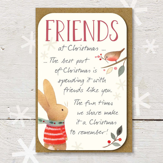 Little Keepsake Card Friends At Christmas