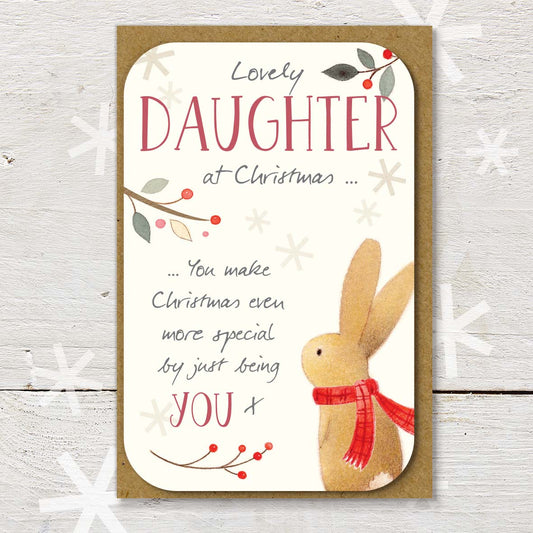Little Keepsake Card Daughter At Christmas