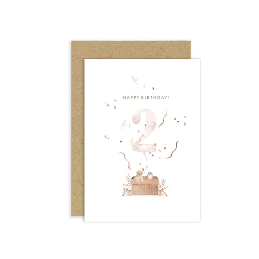 2nd Birthday Greetings Card