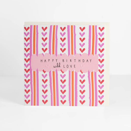 With Love Birthday Greetings Card