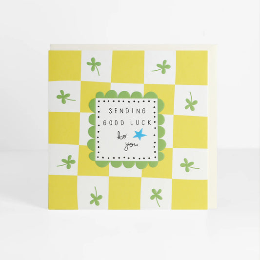 Sending Luck Greetings Card