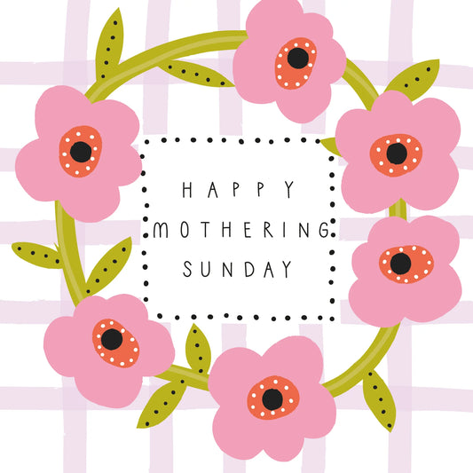 Happy Mothering Sunday Floral Greetings Card