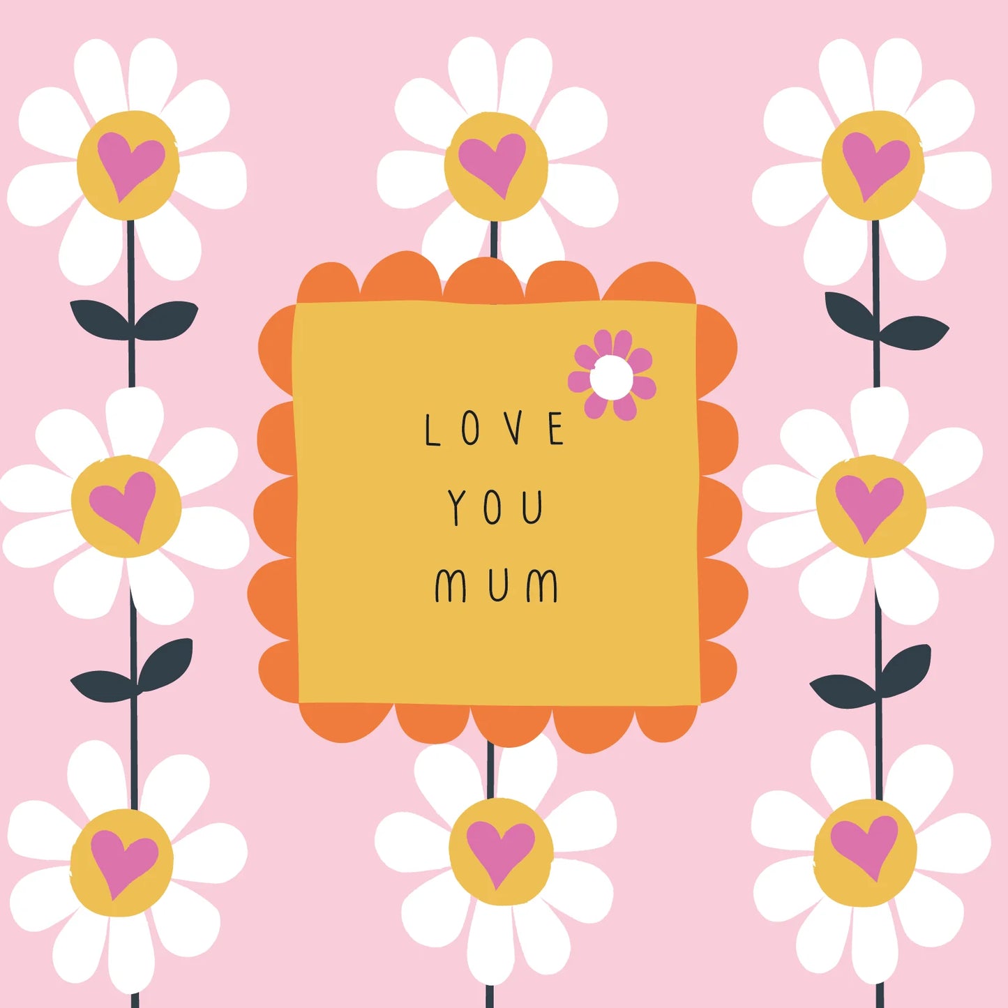 Love You Mum Greetings Card