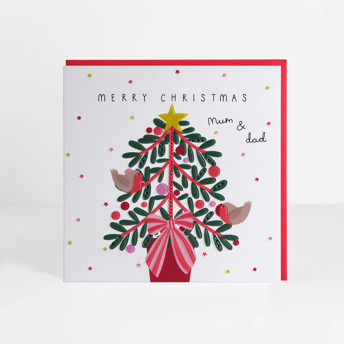 Mum & Dad Christmas Greetings Card
