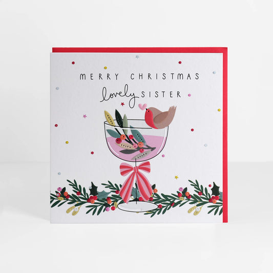 Sister Christmas Greetings Card