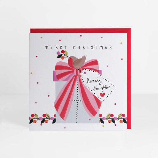 Lovely Daughter Christmas Greetings Card