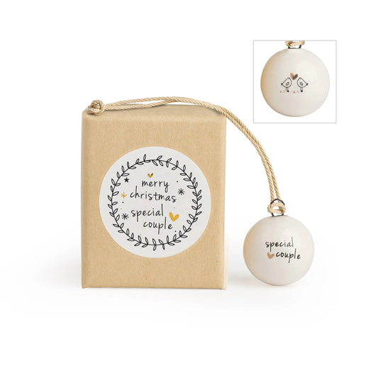 Special Couple Mini Porcelain Bauble