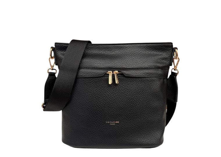 David Jones Slouch Crossbody Bag Black