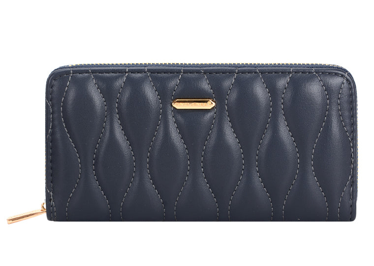 David Jones Navy Quilted large Purse