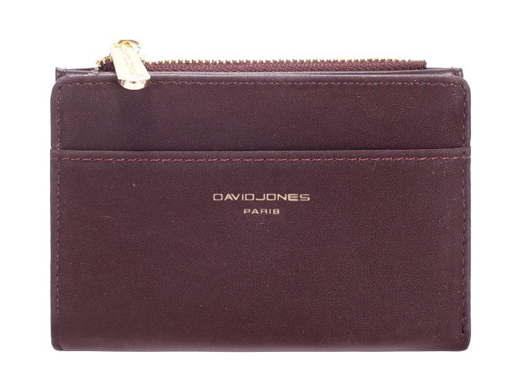 David Jones Soft Touch Small Purse Burgundy