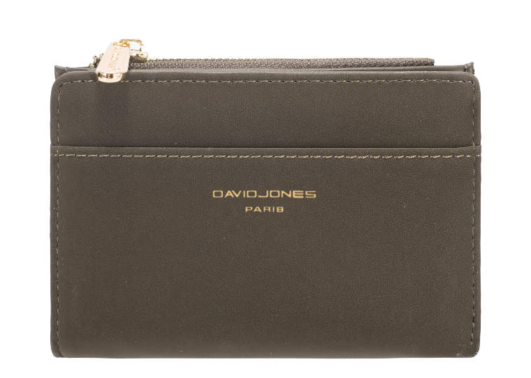 David Jones Soft Touch Small Purse Khaki