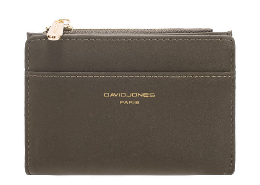 David Jones Soft Touch Small Purse Khaki