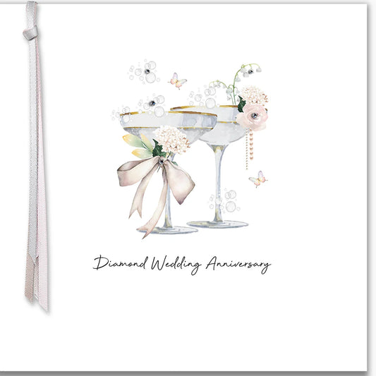 Diamond Wedding Anniversary Greetings Card