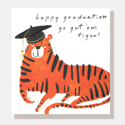 Tiger Happy Graduation Greetings Card