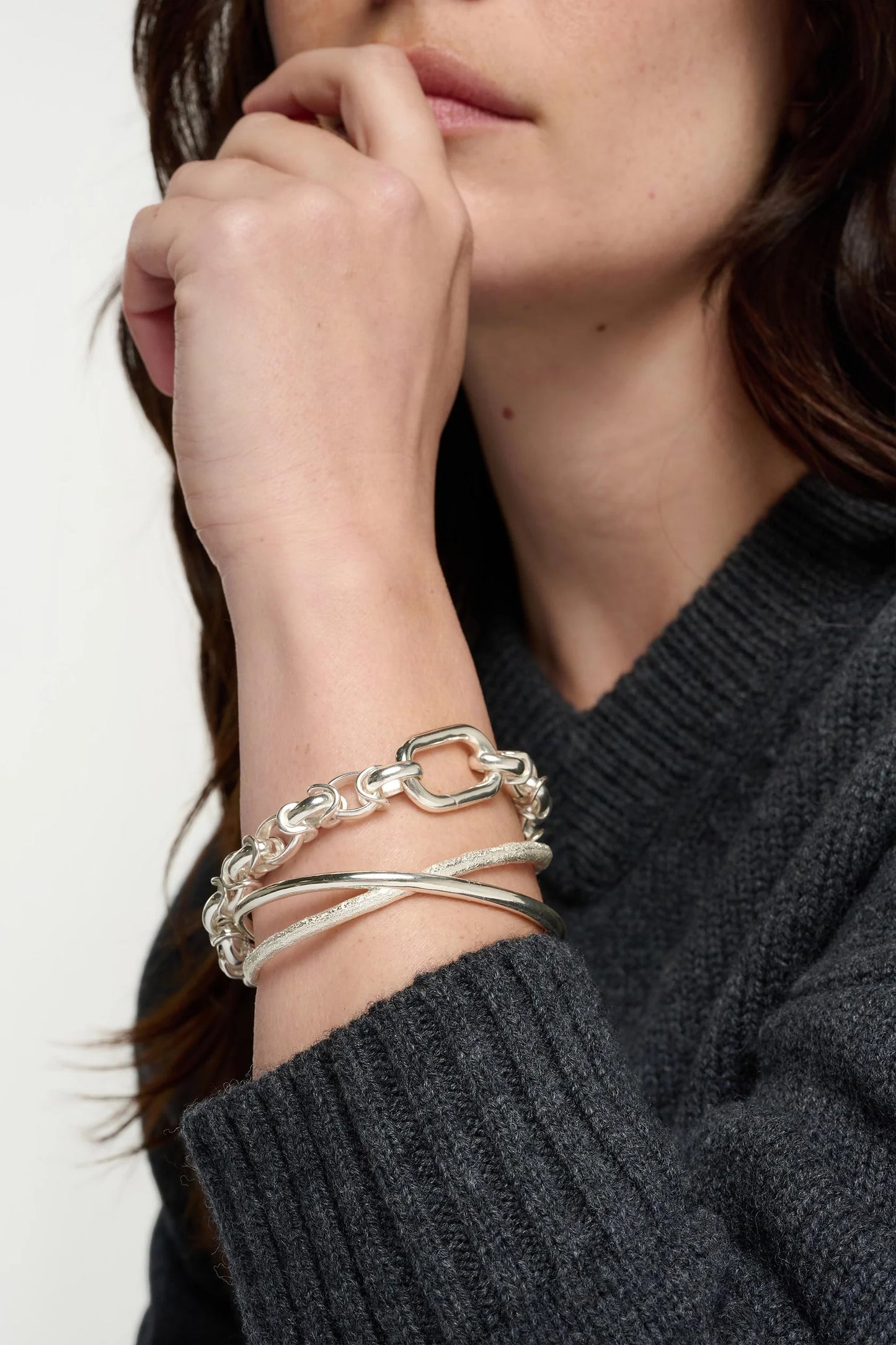 Tutti Alder Bangle Silver