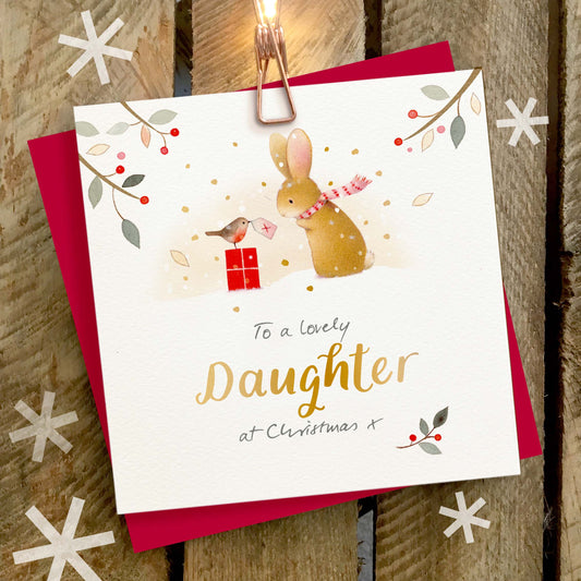 Lovely Daughter Christmas Greetings Card