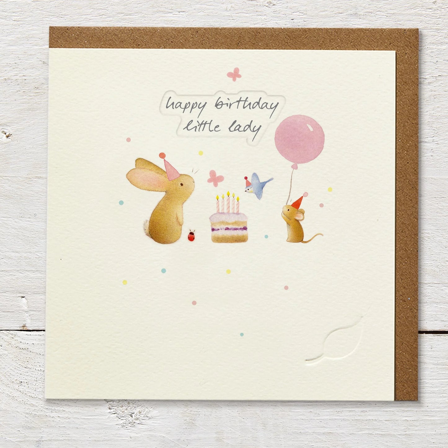 Happy Birthday Little Lady Greeting Card