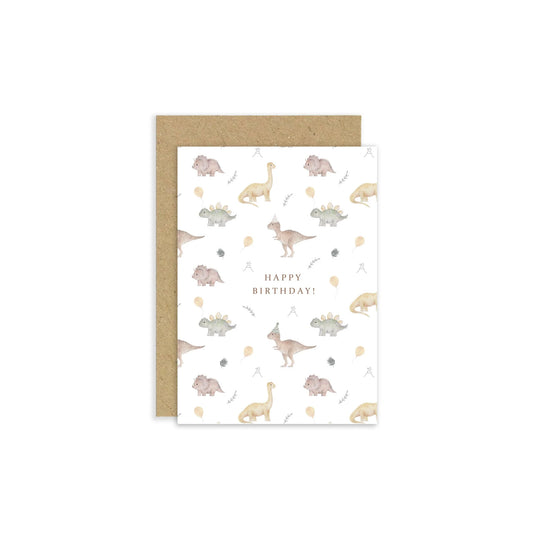 Dinosaur Birthday Greetings Card